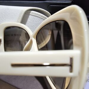 Tom Ford Ivory Sunglasses with Gold Accent
